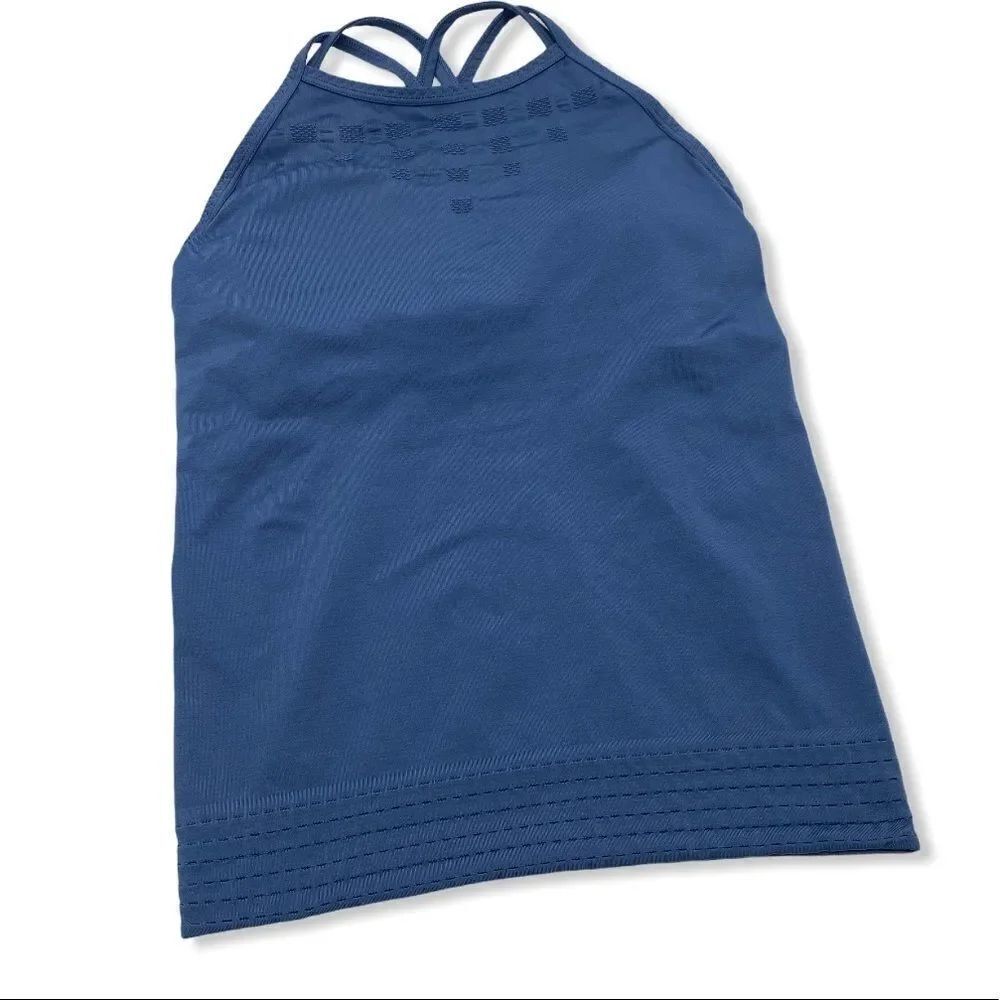 Athleta Women's Namaste Support Tank size Small Steel Blue